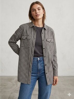 H&M Flannel Shirt Shacket Size XL